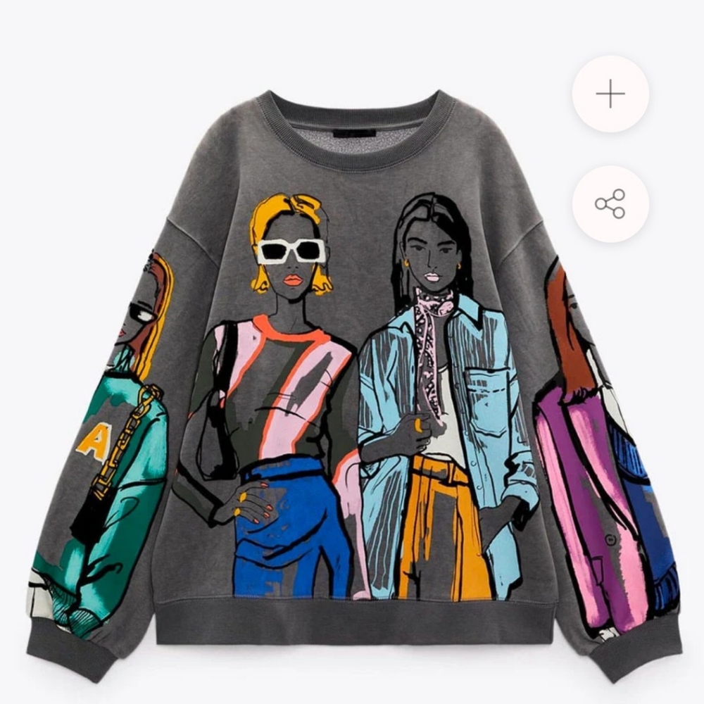 IT GIRL Graphic Print Sweatshirt